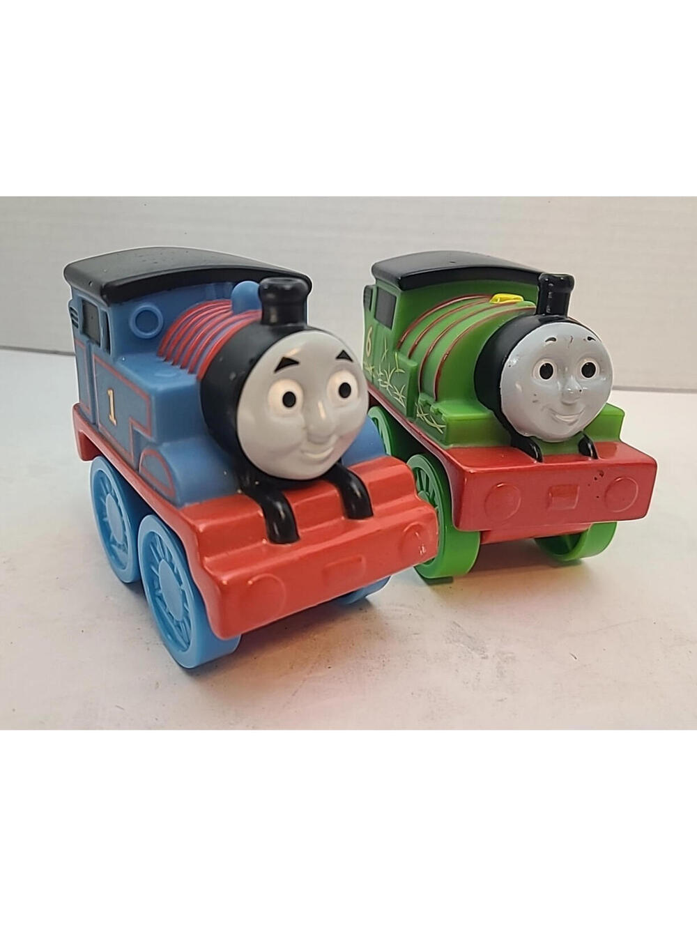 Thomas the Train 2701WC and Friend Percy 2911WC Plastic Push Train Engines